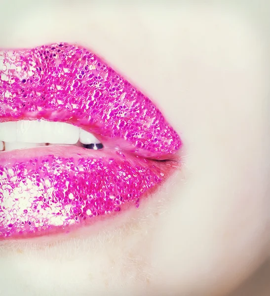 Parlak dudaklar — Stok fotoğraf
