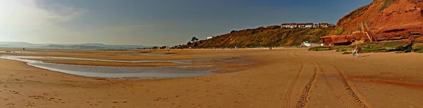 Exmouth Devon England March 2022 Panoramic View Exmouth Devon East — Stock Fotó