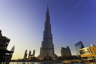 Dubai, Birleşik Arap Emirlikleri - Aralık 14: burj khalifa, dünyanın en yüksek Kulesi, downtown burj dubai 14 Aralık 2011 Dubai, Birleşik Arap Emirlikleri