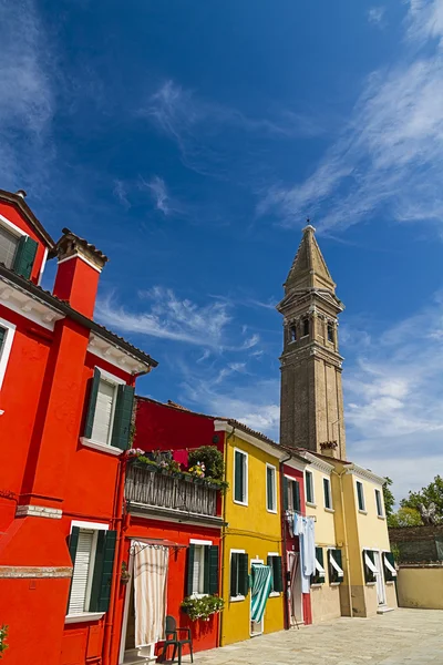 Velence, Burano-szigetére — Stock Fotó