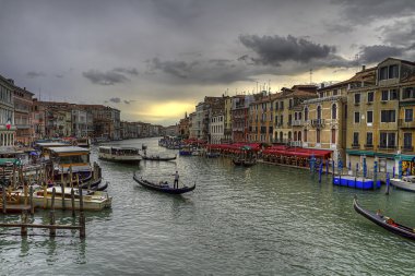 Grand canal rialto Köprüsü Venedik, İtalya