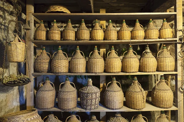 Wine cellar in monastery — Stock Photo, Image