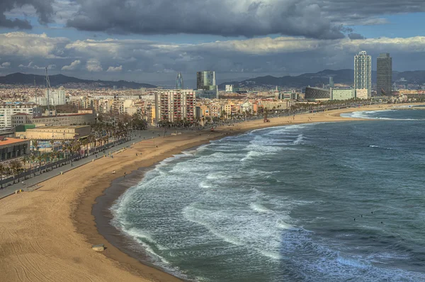 Plaża Barceloneta — Zdjęcie stockowe