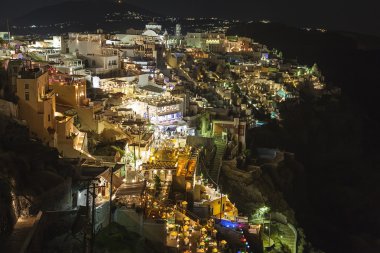 Fira town, santorini Island, Yunanistan