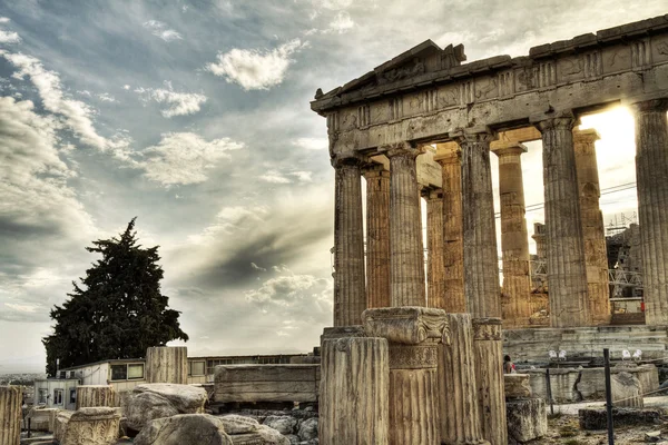 Konstnärlig vy av parthenon, Akropolis, Aten, Grekland — Stockfoto