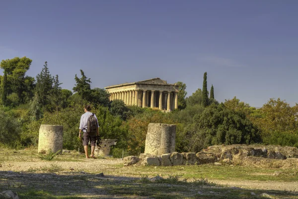 ヘファイストス神殿アテネ、g リース — ストック写真