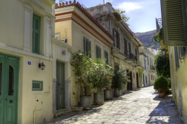 Traditional houses in Plaka,Athens clipart
