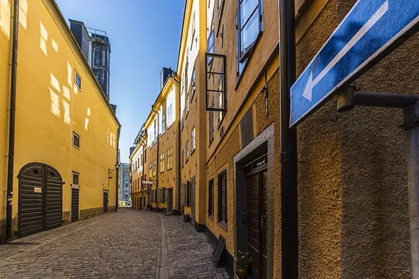 Old town, stockholm, mládežnická síť švédského en — Stock fotografie