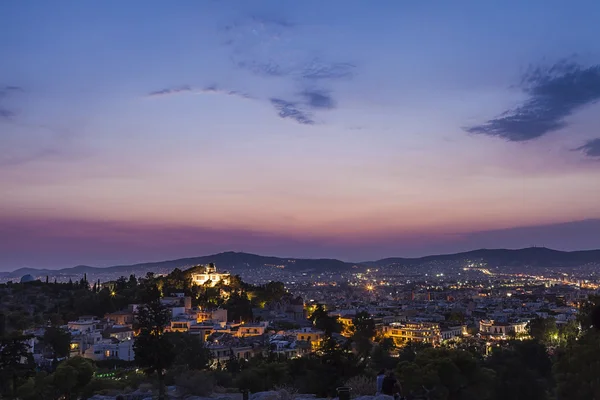Panorama z Athén, Řecko — Stock fotografie