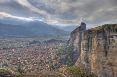 Panorama meteora Yunanistan