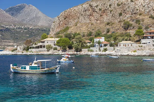 Limeni village in Mani, Grecia — Fotografia de Stock