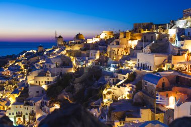 santorini Island, Yunanistan Oia Köyü