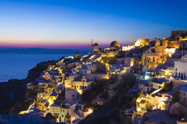 santorini Island, Yunanistan Oia Köyü