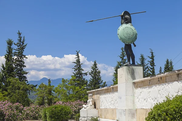 Leonidas heykeli, thermopylae, Yunanistan — Stok fotoğraf