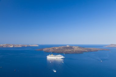 Volkan santorini Island, Yunanistan