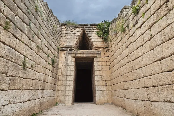 Kincstári Atreusz n Mycenae, Görögország — Stock Fotó