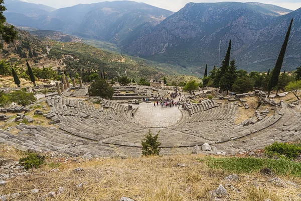 Teatrul Antic din Delphi Grecia — Fotografie, imagine de stoc