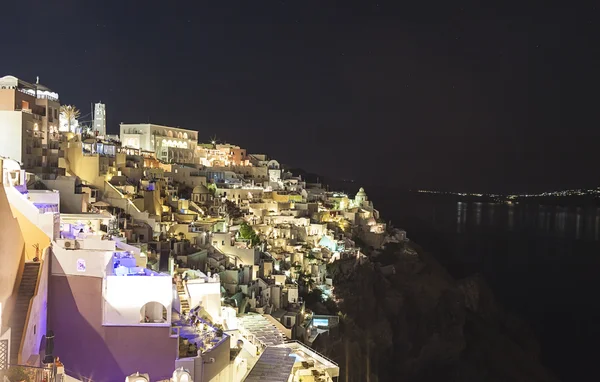 หมู่บ้าน Oia ในเกาะ Santorini, กรีซ — ภาพถ่ายสต็อก
