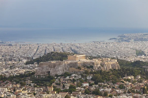 파르테논 신전 및 아크로 폴리스, 아테네, 그리스 — 스톡 사진