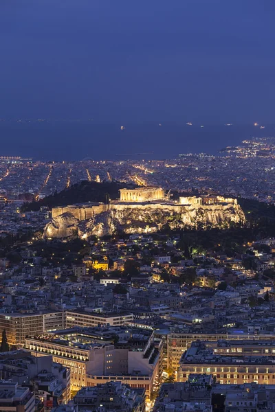 A Parthenon és az Akropoliszra, Athén, Görögország — Stock Fotó