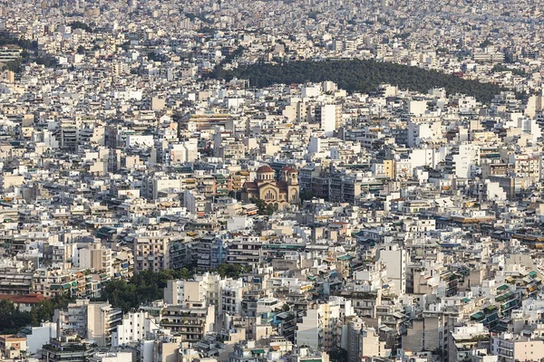 Letecký pohled na Atény — Stock fotografie
