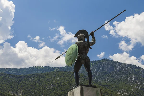 Leonidas heykeli, thermopylae, Yunanistan
