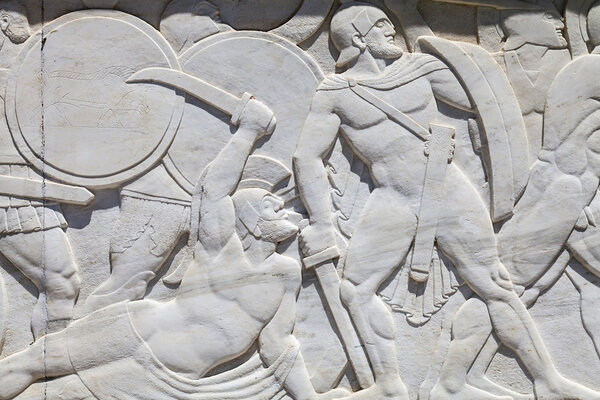Leonidas monument in Thermopylae, Greece