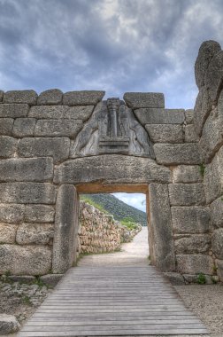 The Lion gate in Mycenae,Greece clipart