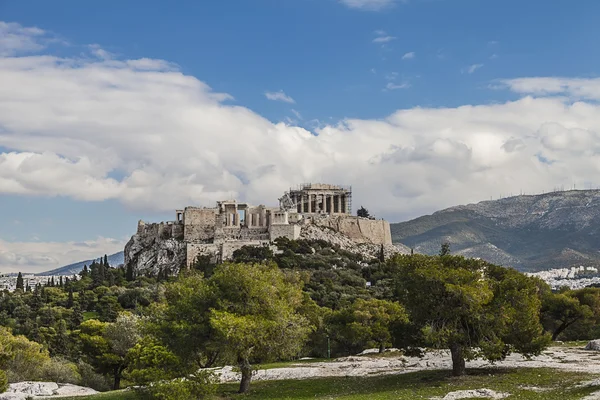 Akropolis och parthenon, Aten, Grekland — Stockfoto