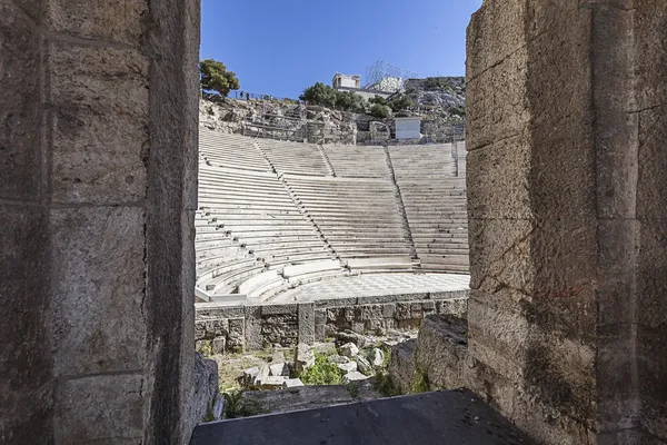 Odeon of Herodes Atticus under Akropolis i Athen, Grækenland - Stock-foto