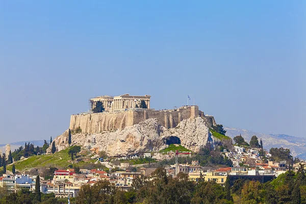Akropol ve parthenon, Atina, Yunanistan — Stok fotoğraf