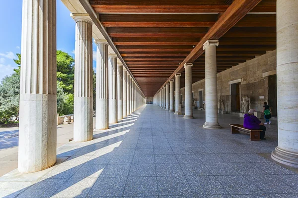 Stoa de Attalos em Athens, Grecia — Fotografia de Stock