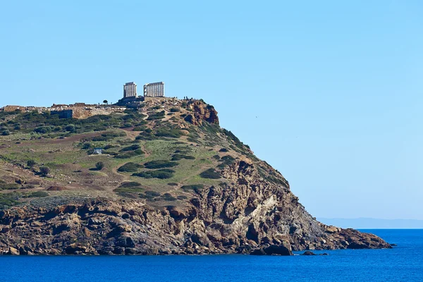 Atina, Yunanistan yakınındaki cape sounion tapınağında Poseidon