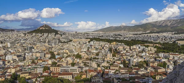 Panoramatický výhled na Atény — Stock fotografie