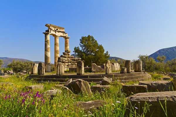 Les tholos du sanctuaire d'Athéna Pronaia à Delphes, Grèce — Photo