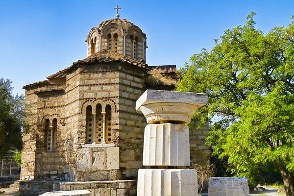 Old church in The Ancient Agora of Athens — Stock Photo, Image