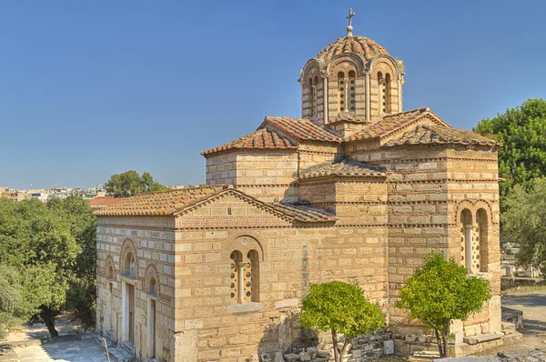 雅典的古集市的老教堂 — 图库照片