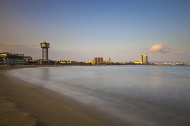 Barceloneta beach Barcelona, İspanya