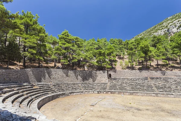 Starożytny Teatr w delphi Grecja — Zdjęcie stockowe