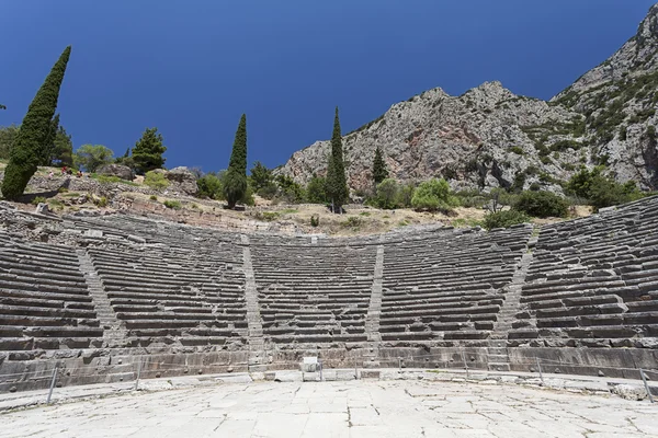 Teatro antigo em Delphi Grécia — Fotografia de Stock