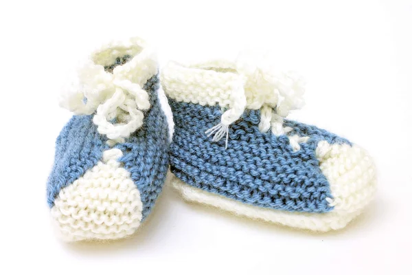 Image of funny little booties as sneakers — Stock Photo, Image