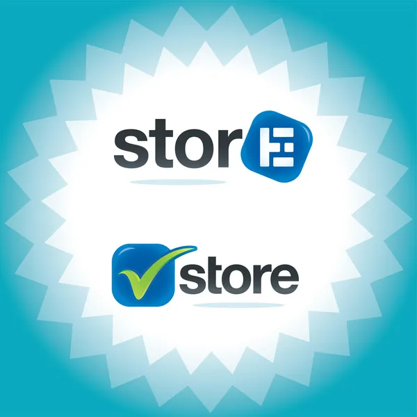 Logos vetoriais para a loja de Internet — Vetor de Stock