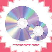 vektor dvě izolované disky CD-ROM, dvd, cd, cd-rw, dvd-rw