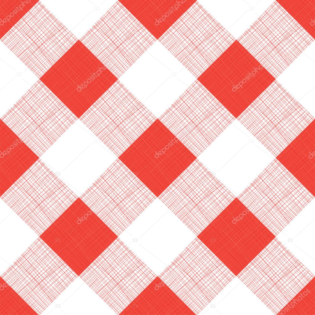 Vector Seamless Picnic Tablecloth Pattern