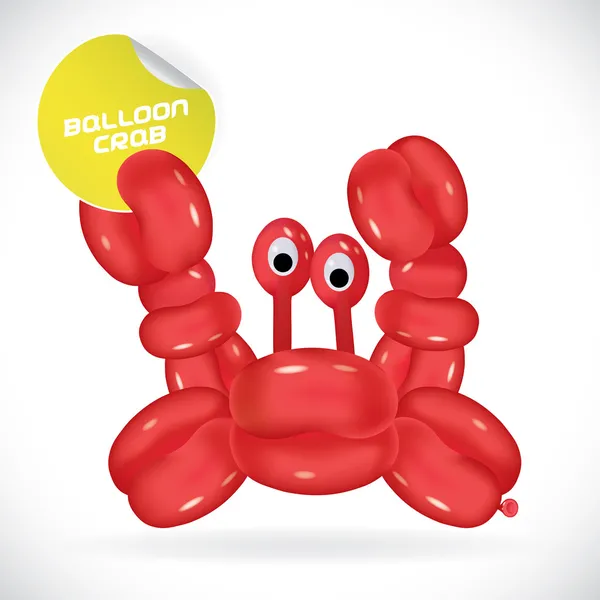 parlak balon Yengeç illüstrasyon, simgeler, düğme, işaret, sembol, Bebek, Aile, çocuk ve genç için logo