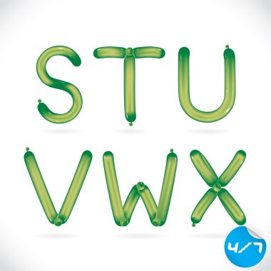 benzersiz parlak balon alfabesi, mektuplar, illüstrasyon, üye, simge, sembol bebek, Aile, eğitim için