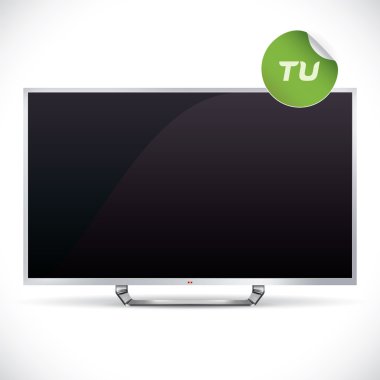 siyah parlak lcd tv - samsung, lg, sony, panasonic, sharp tarzı resimde, işaret, düğme logo sticker