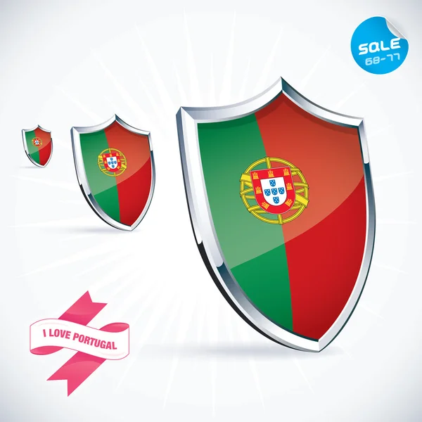 Eu amo Portugal Bandeira Ilustração, Assine, Símbolo, Botão, Emblema, Ícone, Logotipo para Família, Bebê, Crianças, Adolescente —  Vetores de Stock