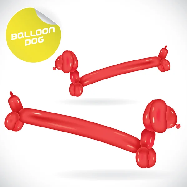 parlak balon köpek resimde, simgeler, düğme, işaret, sembol, logo çıkartması için aile, festival kutlamaları, Bebek, çocuk, genç