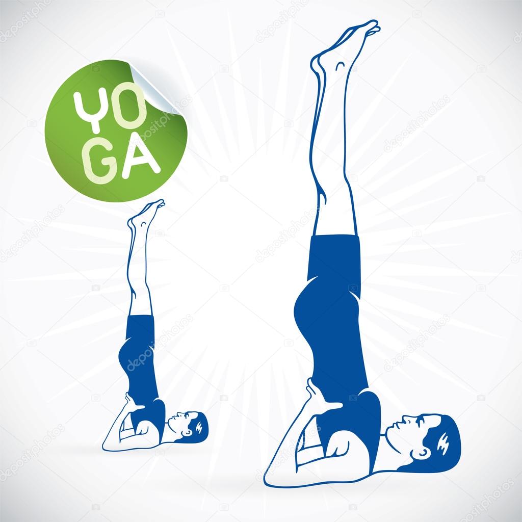 Yoga Fitness Model Illustration, Sign, Symbol, Button, Badge, Icon, Logo for Family, Baby, Children, Teenager, , SPA